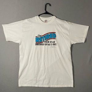 Vintage Im Retired Shoebox Greeting Hallmark Jerzees USA Made T Shirt Size XL